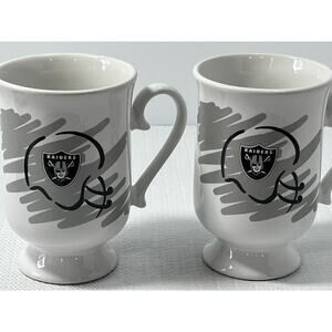 NFL‎ Oakland Raiders - 10oz Expresso Cafe - Ceramic Cup - Mug, (Set of 2)